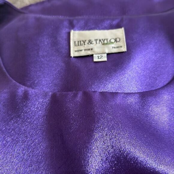 Lily & Taylor Sateen Formal Top Size 12 Vintage - Picture 4 of 5